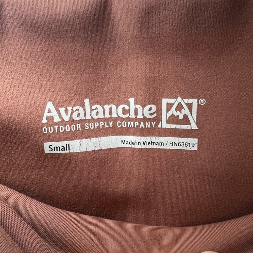 Avalanche High Waisted Cargo Legging Pants Brown Terracotta Pockets Hiking Small - Picture 13 of 14